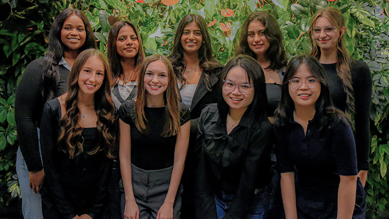 Photo: Members of the New Brunswick Women in Leadership Organization (NBWILO) at UNB’s Fredericton campus.