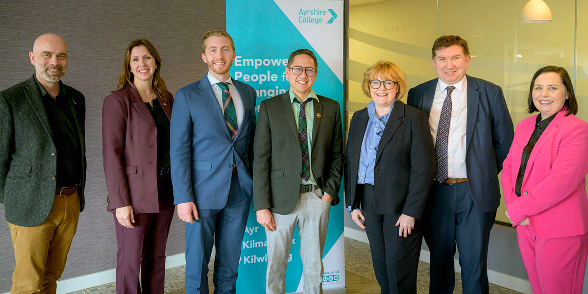 Representatives from Durham College and Ayrshire College.